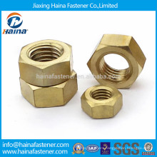 High quality brass hex nut